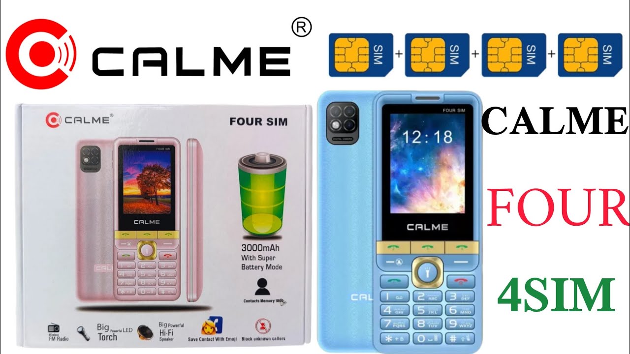 CALME FOUR SIM.Ki Unboxing Videos & Price 3,650 Pakistan 