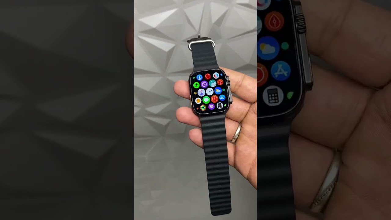 T800 Ultra Smartwatch Unboxing & Review | Watch Ultra Wireless Charging 🔥 | Apple logo 💯