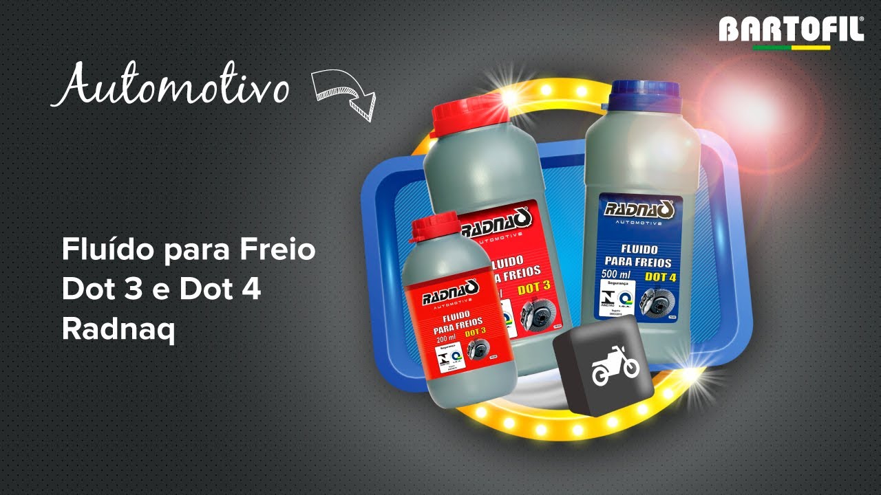 Fluído/Óleo de Freio Dot 3 e 4 Radnaq | Bartofil