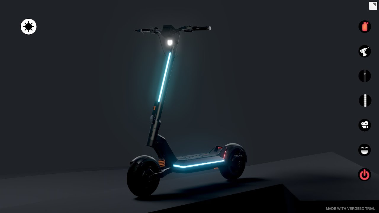 Apollo Pro scooter project showcase - Verge3d/Three.js