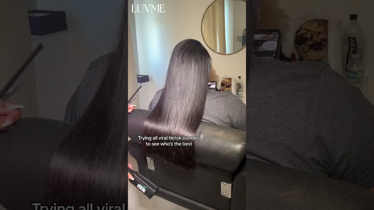 Trying the best tiktok viral bundles😻I'll be wearing it every day!🙌🏽  #luvmehair #shorts #hair