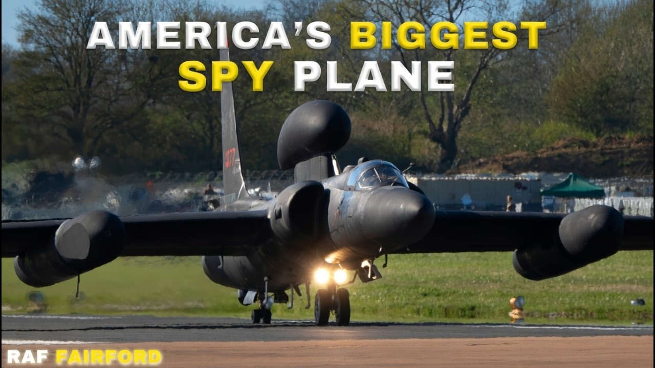 America's BIGGEST SPY Plane | U-2 Dragon Lady Takes Off and Lands at RAF FAIRFORD [4K]
