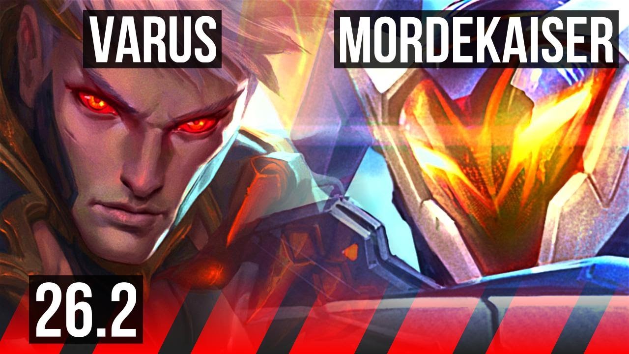 VARUS vs MORDEKAISER (TOP) | 53K damage, 5k gold comeback | EUW Master | 26.2