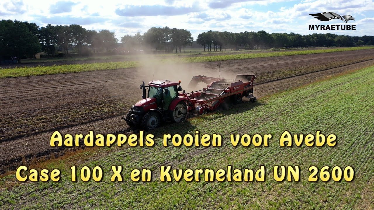 Aardappels rooien Avebe Case 100X Kverneland UN 2600