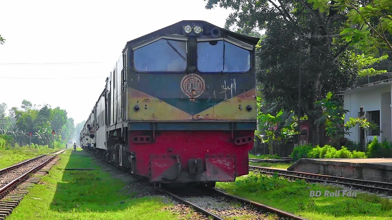 All stoppage Karnaphuli Express train (Chittagong to Dhaka) || Bangladeshi Long route Metre Gauge
