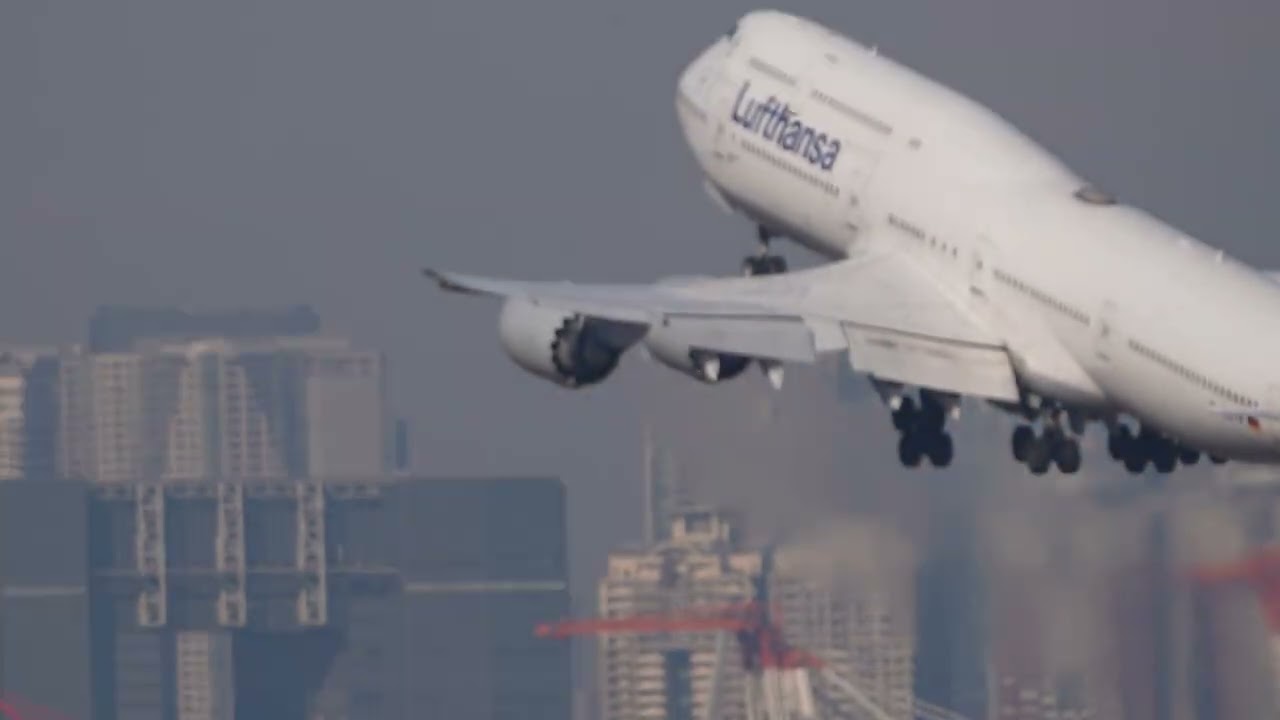 #planespotting Haneda International airport#lufthansa 747 departure to Frankfurt#germany