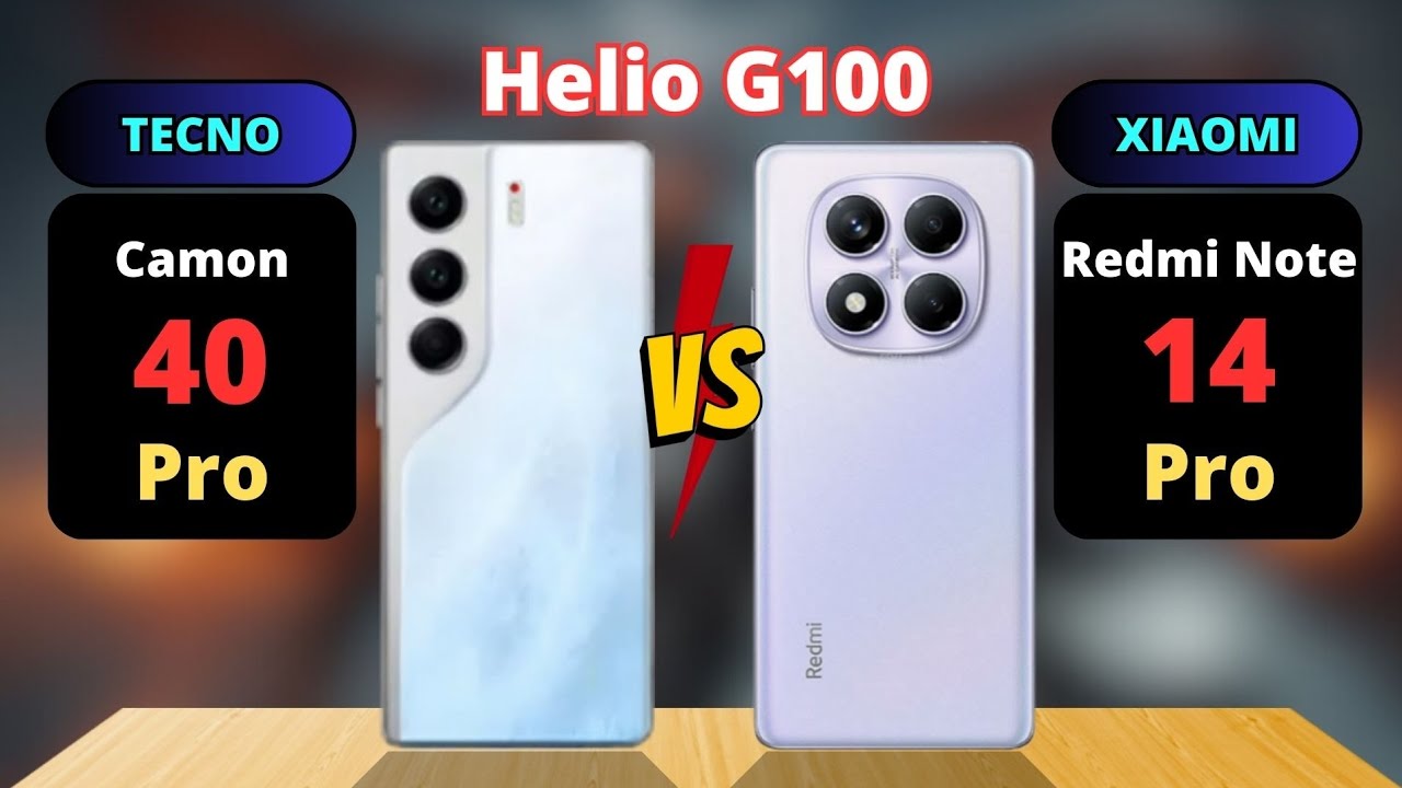 Tecno Camon 40 Pro vs Redmi Note 14 Pro Comparison