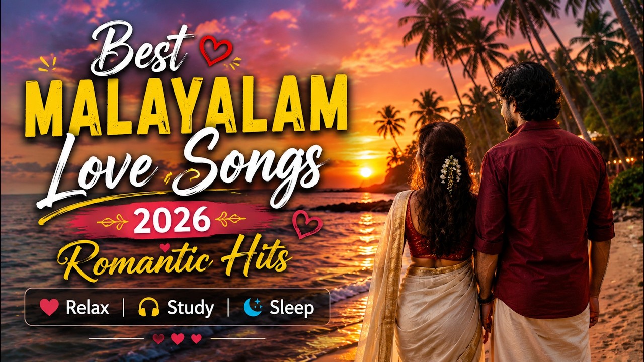 Best Malayalam Love Songs 2026 ❤️ Romantic Hits | Relax, Study & Sleep