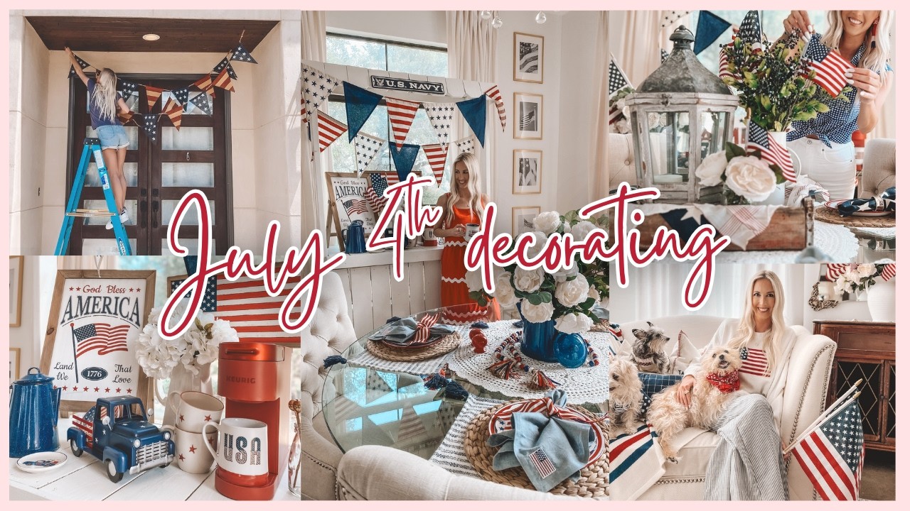 Vintage Americana Summer Decor | Summer Decorating Ideas 2025 | 4th of July Decorating 🇺🇸