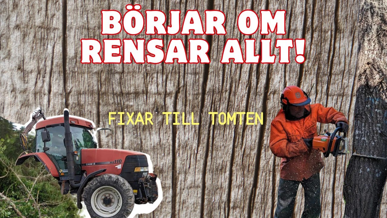Börjar om & fixar till tomten