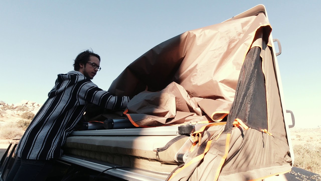 Tuff Stuff Overland Alpha Roof Top Tent Setup and Breakdown