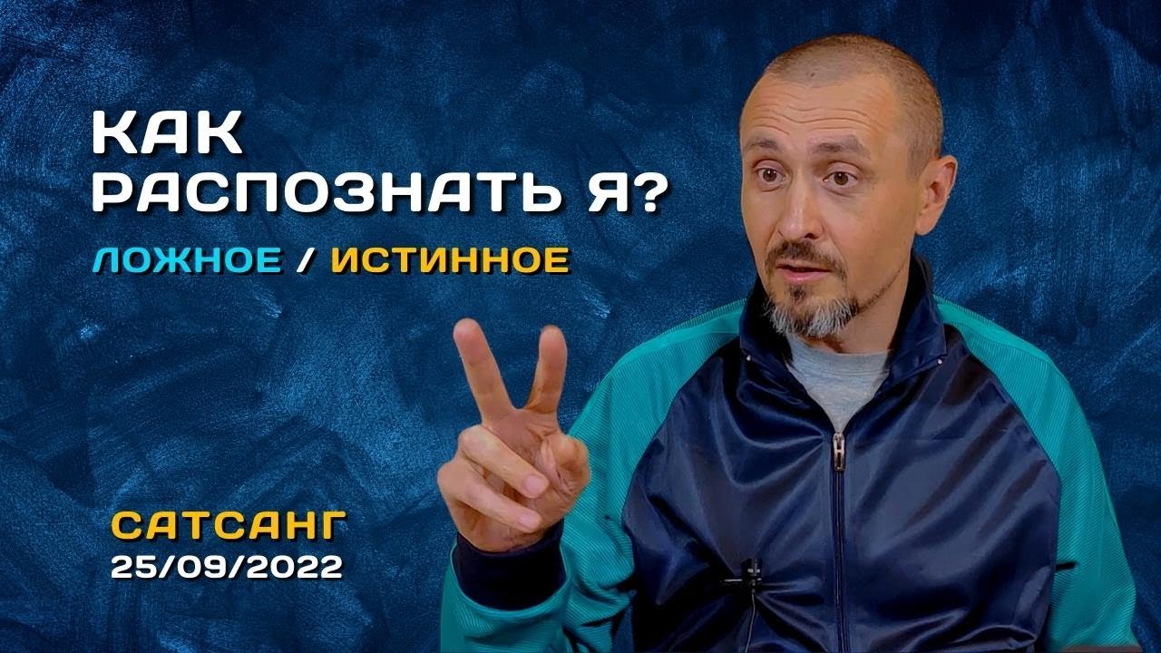 Ложное я или Истинное Я - Как распознать? Андрей Тирса - Сатсанг 25/09/2022