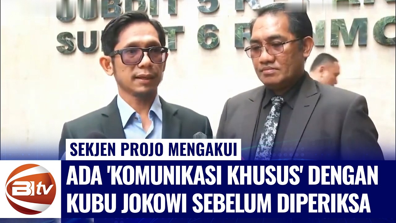 Terungkap! Sekjen Projo Akui Ada 'Komunikasi Khusus' dengan Kubu Jokowi Sebelum Diperiksa