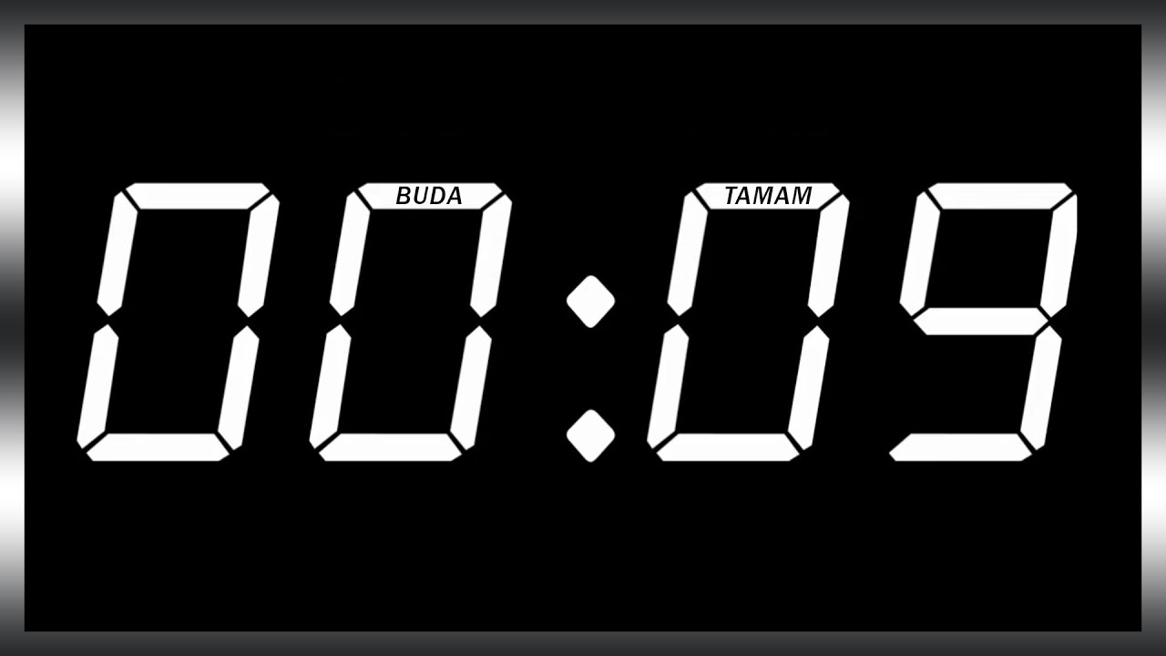 1 Saat Geri Zaman Sayacı | 1 Hour Countdown Timer (Alarm)