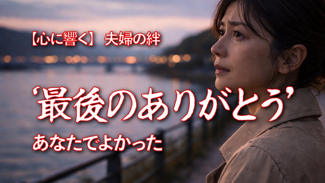 【心に響く】あなたでよかった… 涙で綴る妻の愛「最後のありがとう」