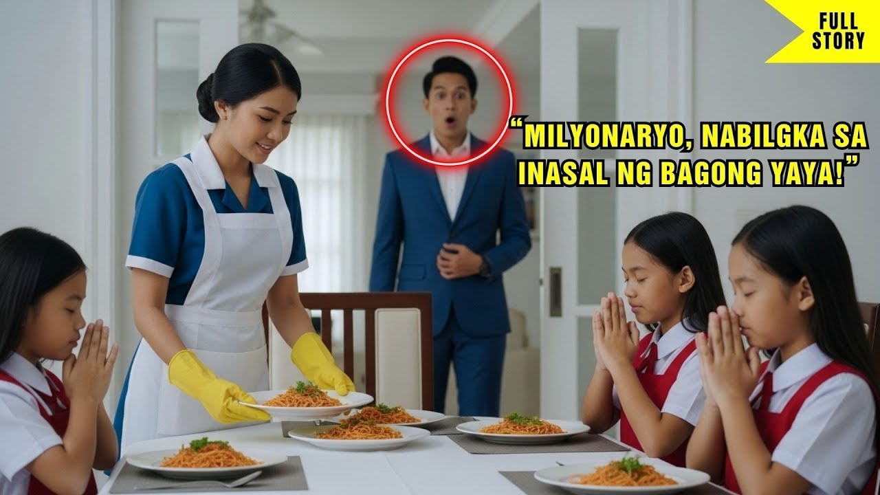 ISANG MILYONARYO ANG UMUWI PARA SA HAPUNAN AT NAKITA ANG BAGONG YAYA KASAMA ANG KANYANG MGA QUA...