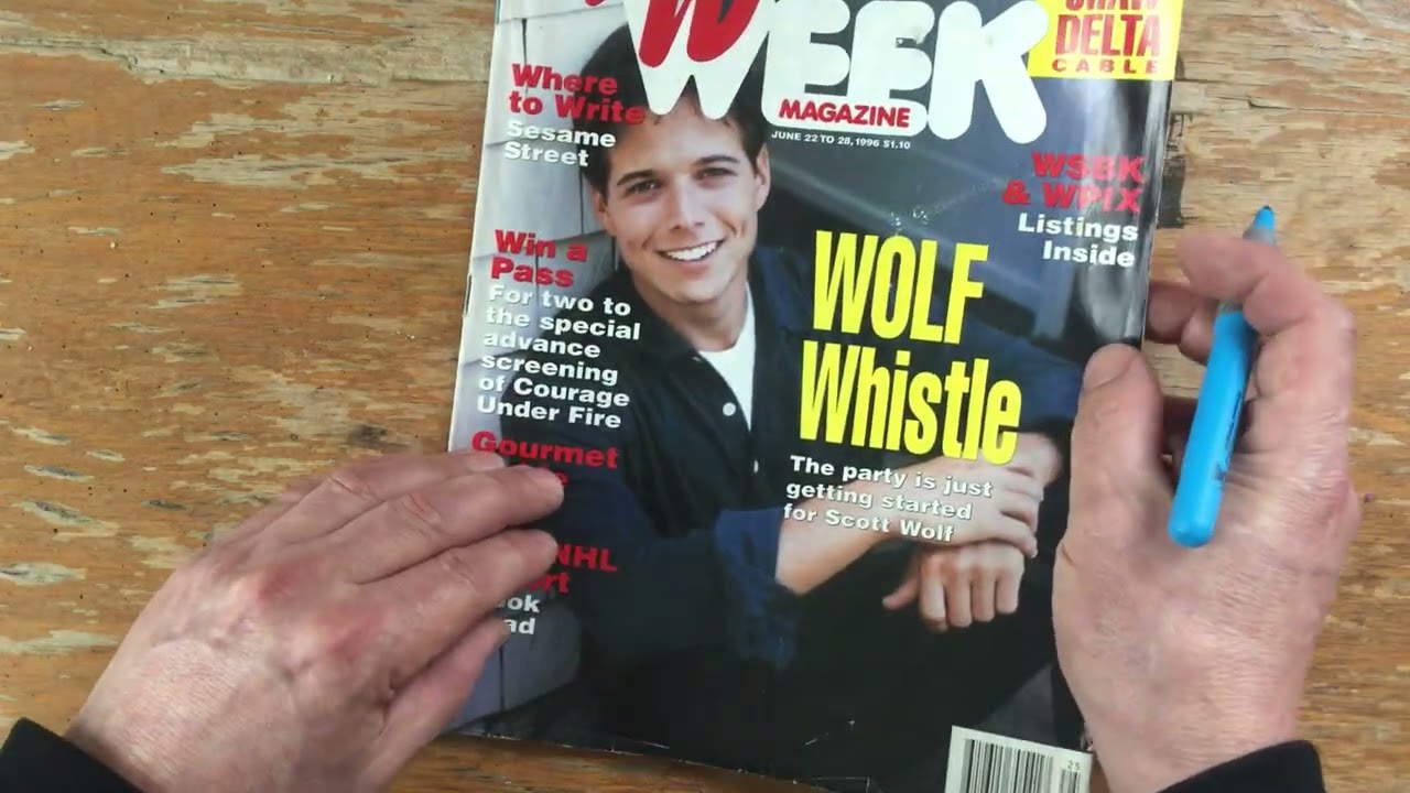 TV Guide ASMR | highlighting movies (page turning,soft spoken,highlighting)