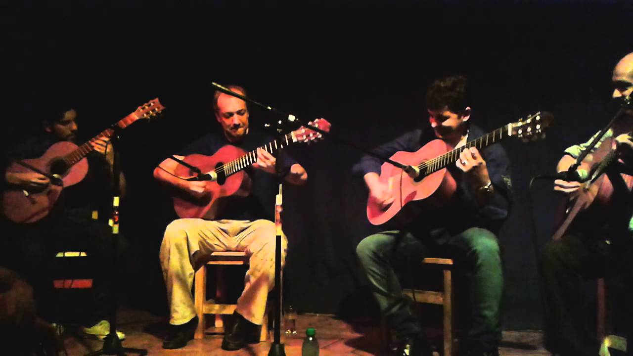 Hugo Rivas, Felipe Traine, Rudi Flores y Guido Iacopetti