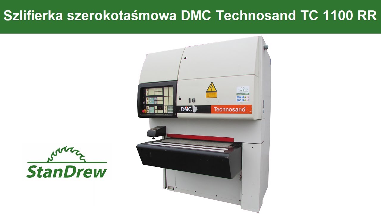 Szlifierka szerokotaśmowa DMC Technosand TC 1100 RR - StanDrew maszyny stolarskie
