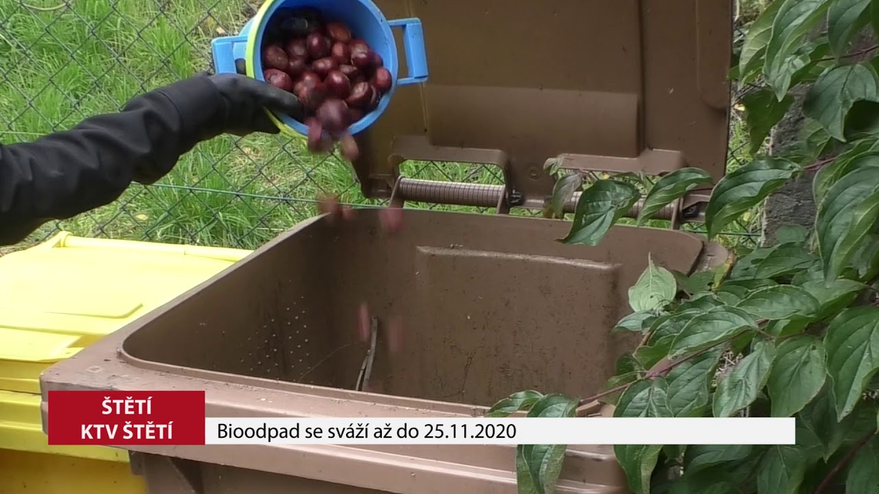 ŠTĚTÍ: Bioodpad se sváží až do 25.11.2020
