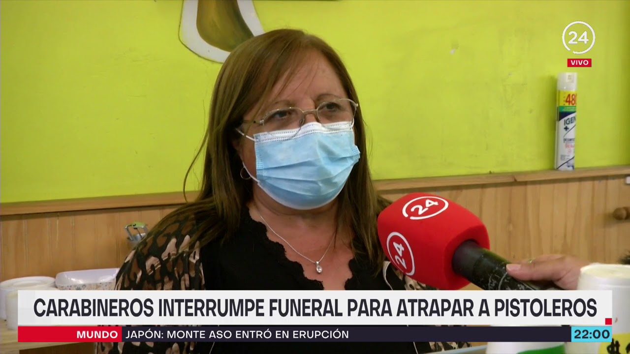 Carabineros interrumpen funeral para atrapar a pistoleros | 24 Horas TVN Chile