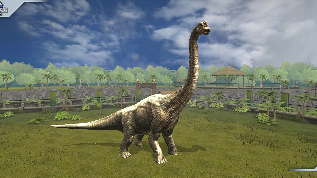 Brachiosaurus in jurassic world the game!! 