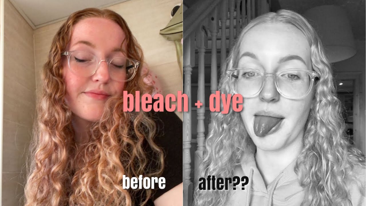 bleaching and colouring my curly hair
