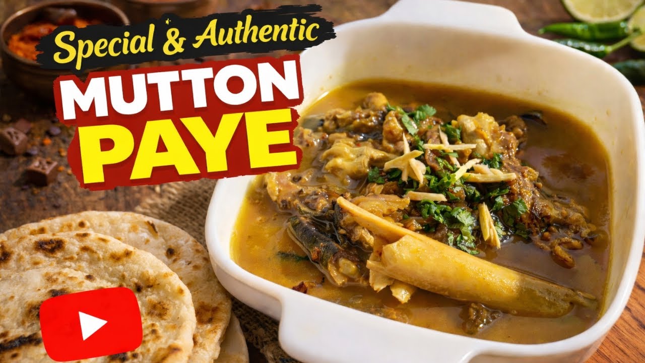 Special & Authentic Mutton Paye Recipe | Ghar K Pakwan