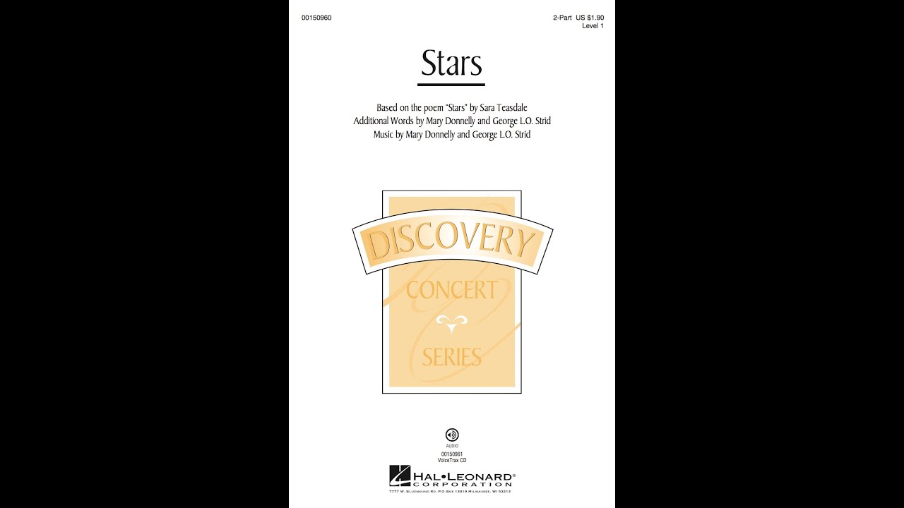 Stars (2-Part Choir) - by Mary Donnelly and George L.O. Strid