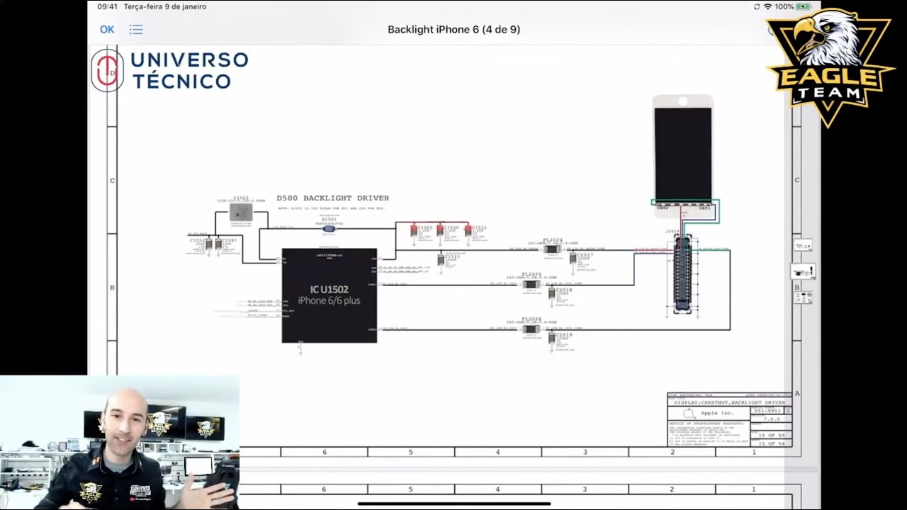 Entenda Como funciona o Backlight iPhone 6 Para Consertar os defeitos Microsoldagem  Microsoldering