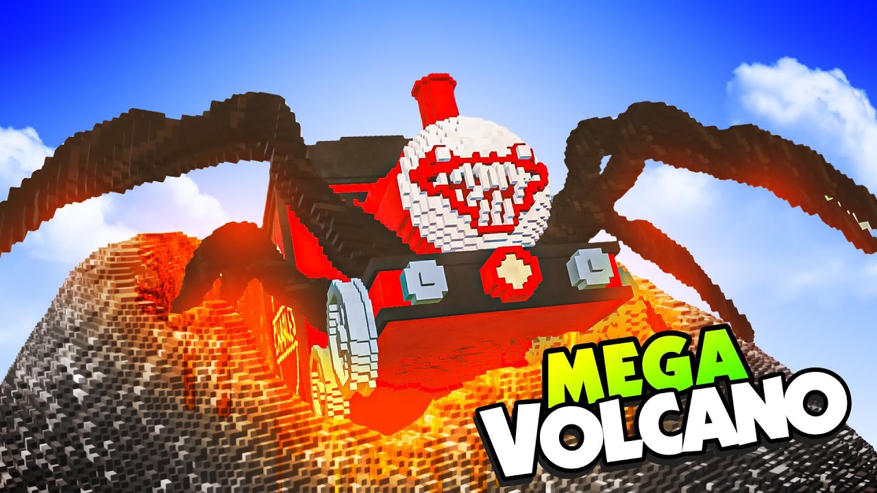 Choo Choo Charles MELTED In A Volcano! - Teardown Mods