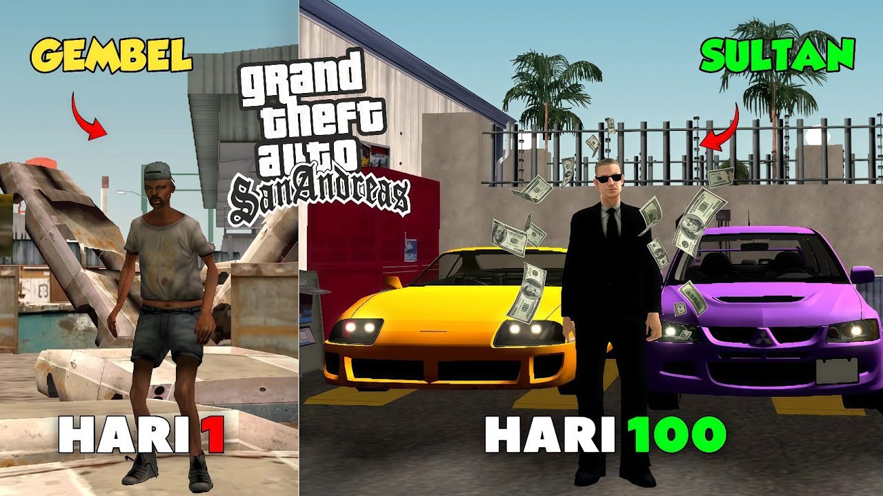 100 HARI DARI MISKIN SAMPAI MENJADI KAYA RAYA - GTA SAMP ROLEPLAY