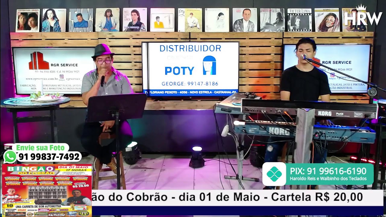 08/04/2022 - Live Haroldo Reis e Walbinho dos Teclados