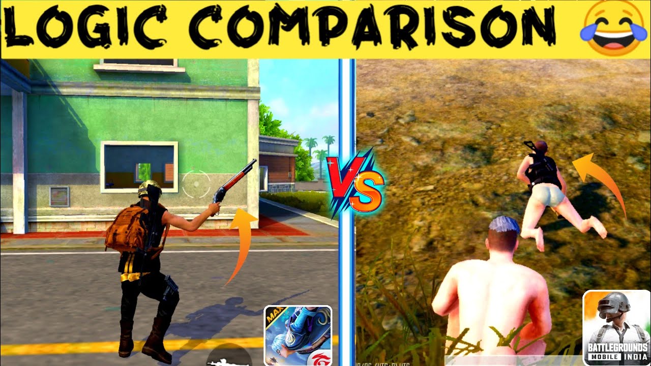 FREE FIRE MAX vs BGMI LOGIC COMPARISON | Bgmi Vs Free Fire Max | FF Max vs Bgmi