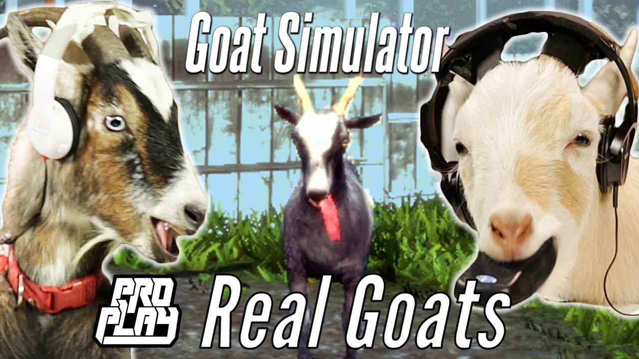 Real Goats Play Goat Simulator &bull; Professionals Play