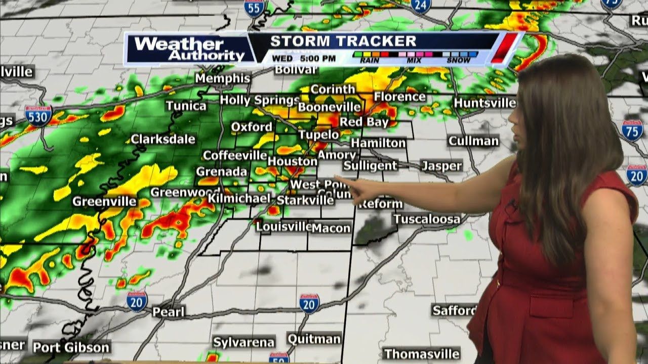 Chelsea's Wednesday 1:09 PM Forecast - Storms moving into WTVA viewing area
