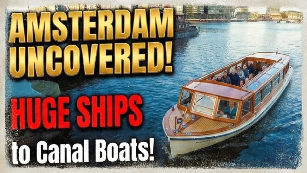 AMSTERDAM 2025 Walking Tour: From Huge Ships to Dam Square (4K)
