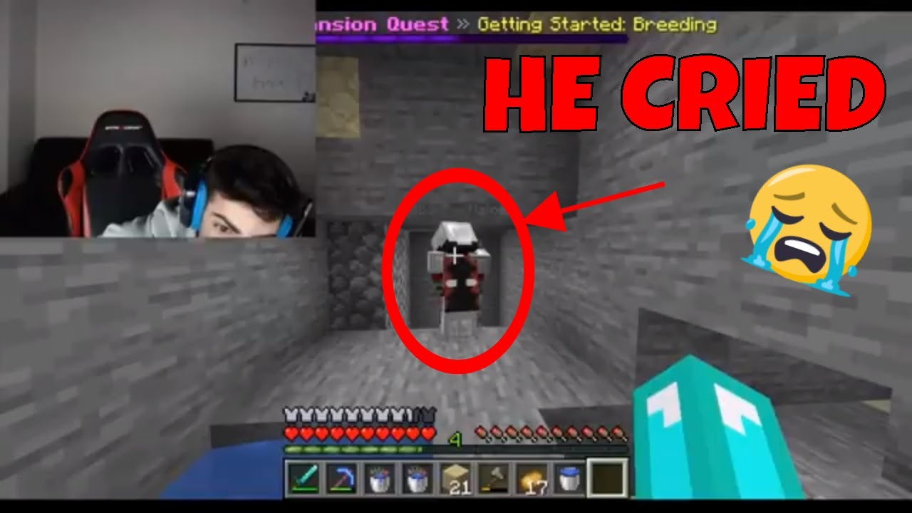 Skeppy makes badboyhalo sad *he cried*