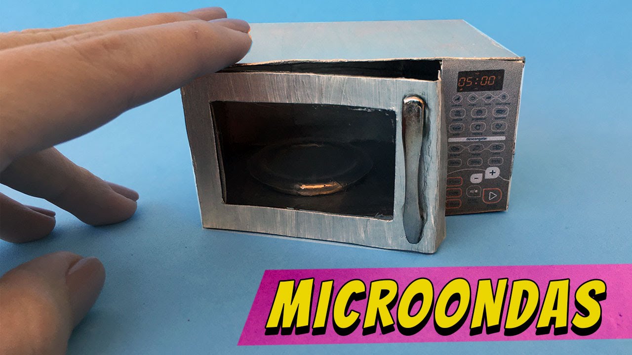 Como fazer um Microondas para Barbie e outras bonecas!