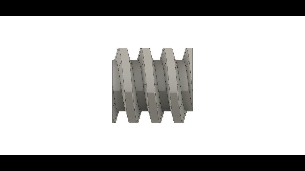 Fusion 360 - filetage hélicoidal perso - Abstrakt3D