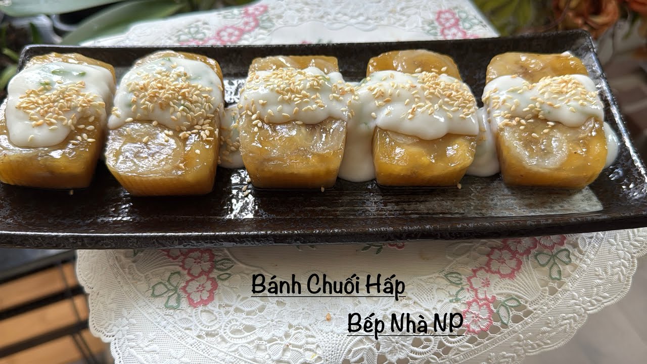 Bánh Chuối Hấp - Bánh Được Làm Bằng Chuối Già Rất Thơm , Bánh Giai Giòn Sần Sật