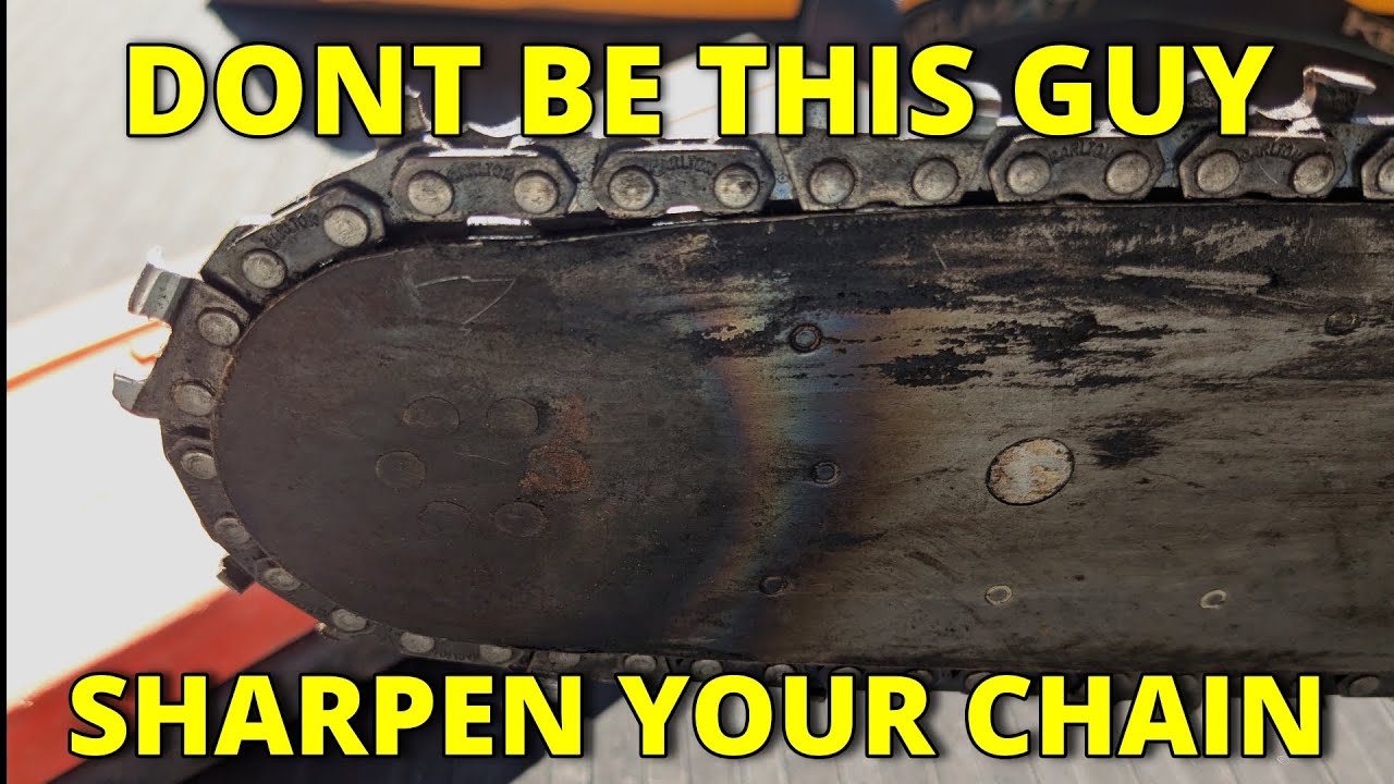 Chain sharpening saves you money Stihl 038