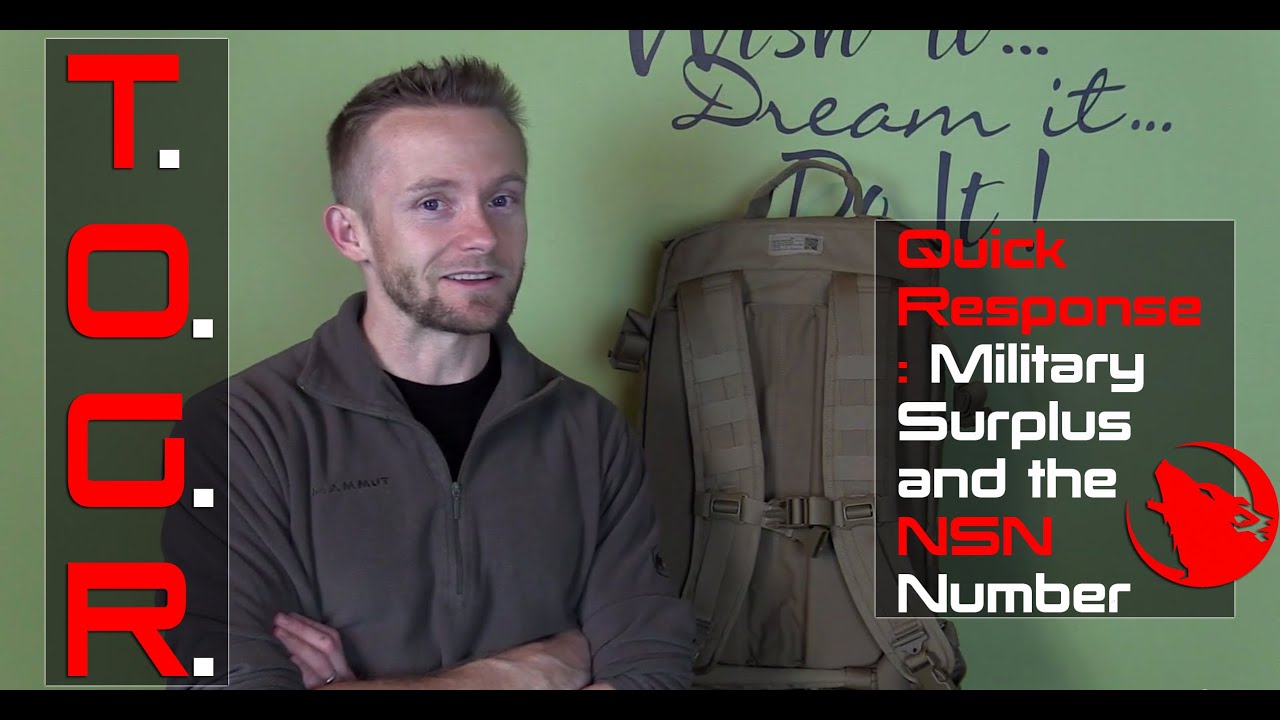 Quick Response : Military Surplus and the NSN Number