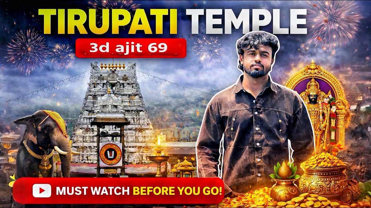 I WENT TO TIRUPATI WITH SUDEEP MACHA! 😱 (Emotional Journey) | Kannada | 3d Ajith .