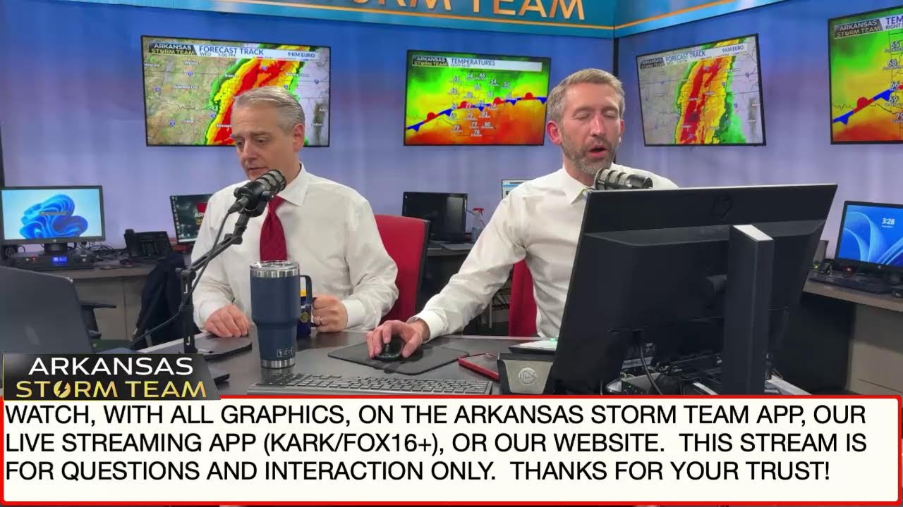 🔴Arkansas Storm Team LIVE.  Active week FOR SOME OF YOU! #arwx #ARStormTeam