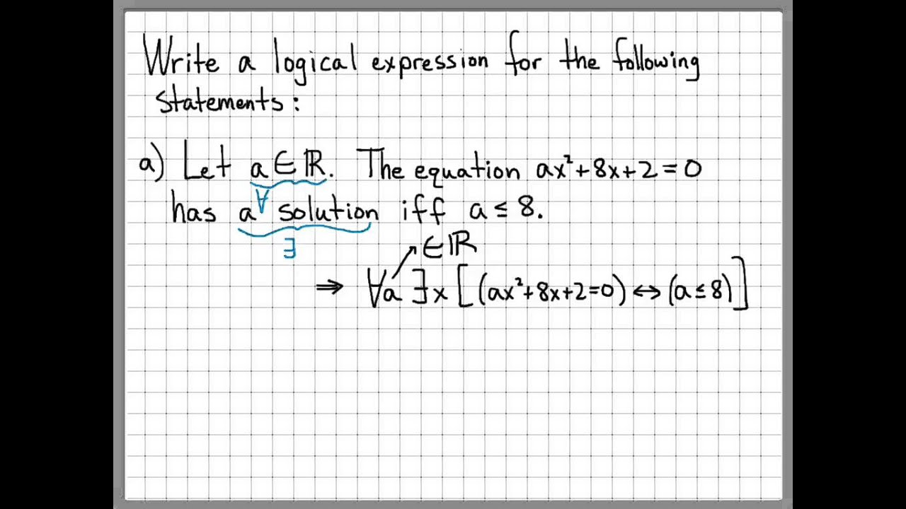 Proof and Problem Solving - Quantifiers Example 02