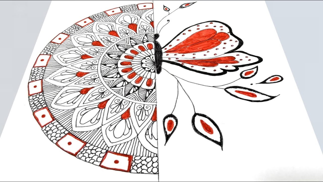Mandala Turns Into a Butterfly | Creative Doodle Art Transformation
