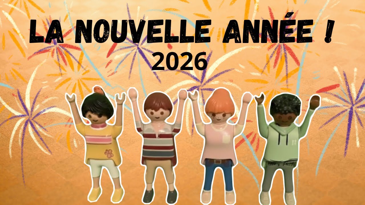 [ Film Playmobil ] Le réveillon du nouvel an 2026 ! 🎉 - Histoire sur la famille Coquelicot 