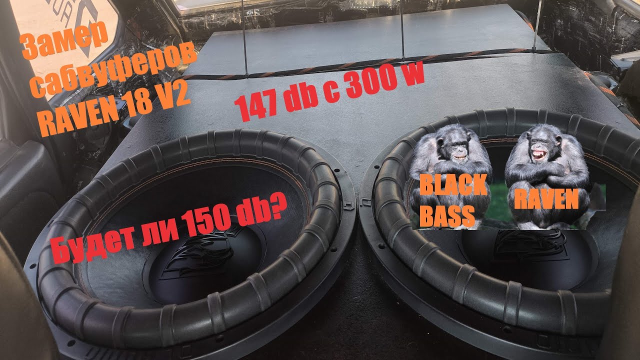 ЗАМЕР САБВУФЕРОВ DL AUDIO RAVEN 18V2. НА ЧТО СПОСОБНЫ БЮДЖЕТНЫЕ 18 ,150 ДЕЦИБЕЛ- ЛЕГКО !!!!
