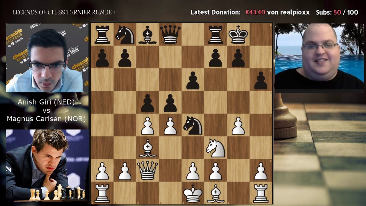 Legends of Chess Recap Runde 1 (Carlsen vs. Giri und Ivanchuk vs. Leko)